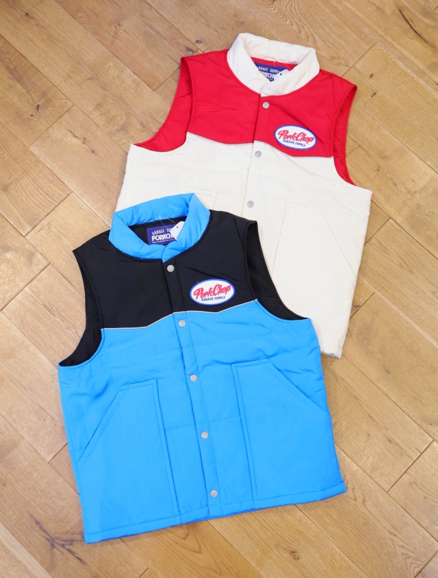 【9月28日 発売！】PORKCHOP GARAGE SUPPLY　「RACING VEST」  パデッドベスト