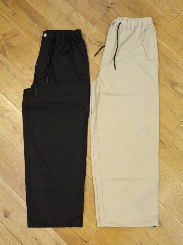 INCOMPLETE TOKYO 　「Ripstop wide pants」　リップストップ ワイドイージーパンツ