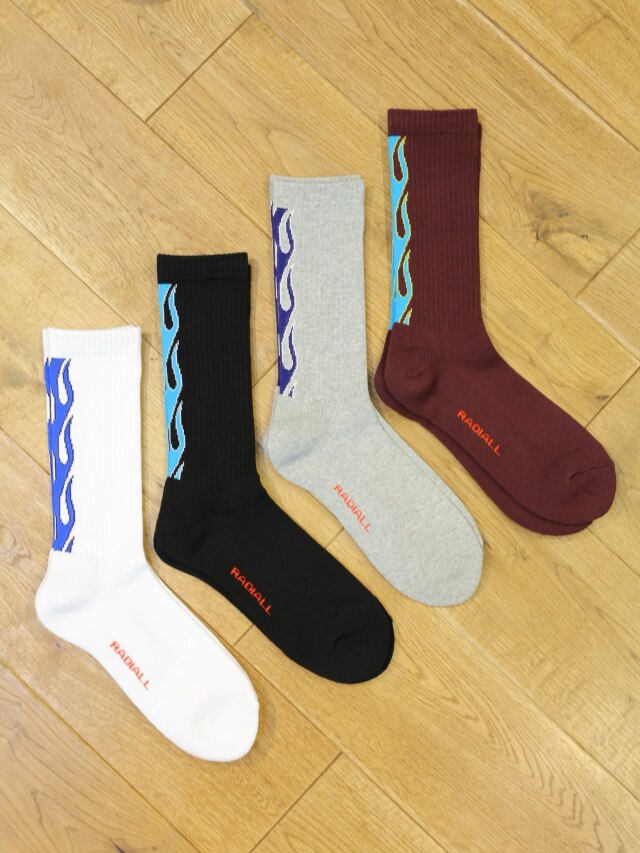RADIALL  　　「FLAMES - 1PAC SOX LONG / DRALON」　　ソックス