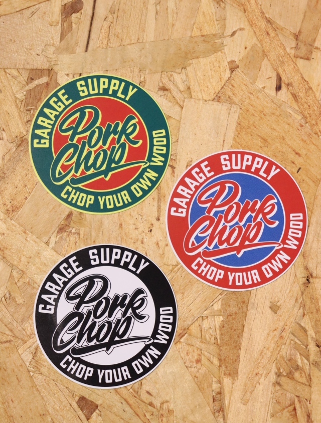 PORKCHOP GARAGE SUPPLY　　　「CIRCLE SCRIPT STICKER 」 　ステッカー