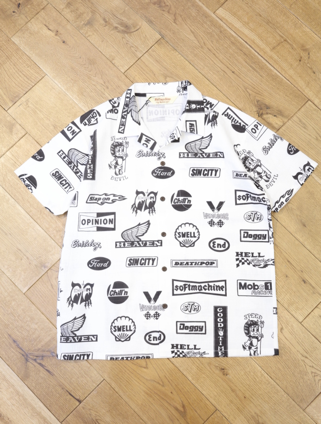 SOFTMACHINE　　「MOTOR SHIRTS S/S」　オープンカラーシャツ
