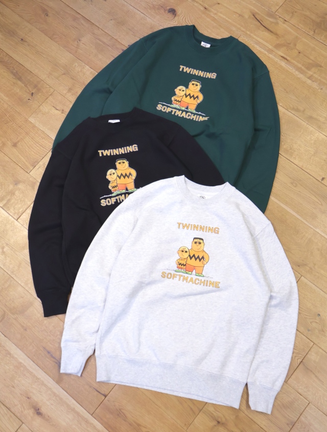 SOFTMACHINE　　「TWINING SWEAT」　クルーネックスウェット