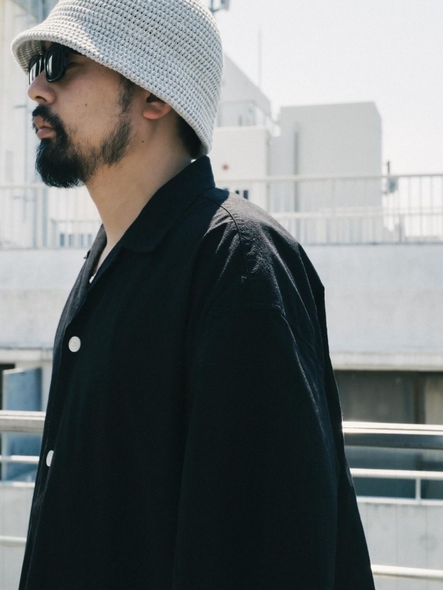 COOTIE 「Finx Cotton Cordlane Open Collar S/S Shirt」 オープン 