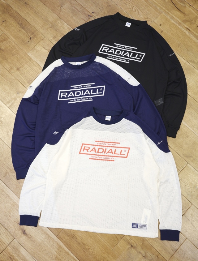 RADIALL 　「LOADS - GAME SHIRT L/S」　メッシュ ロングスリーブゲームシャツ