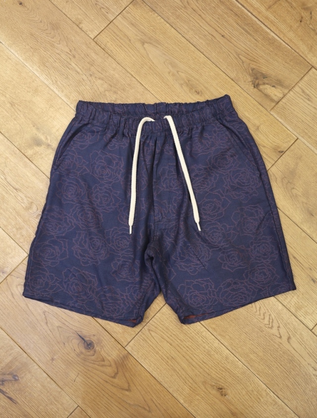 CALEE　　「ROSE PATTERN JACQUARD EASY SHORTS」　ジャガードイージーショーツ