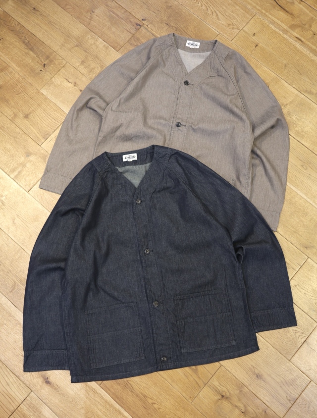 CALEE 　「LIGHT DENIM BASE BALL SH」  ライトデニム ベースボールシャツ
