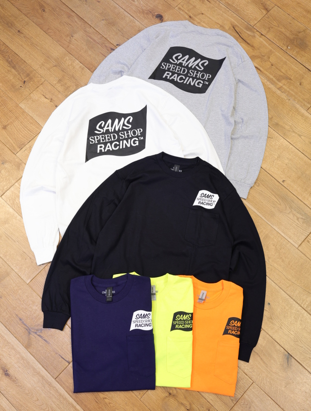 SAMS MOTORCYCLE 「SAMS RACING L/T」 　ロングスリーブポケットティーシャツ