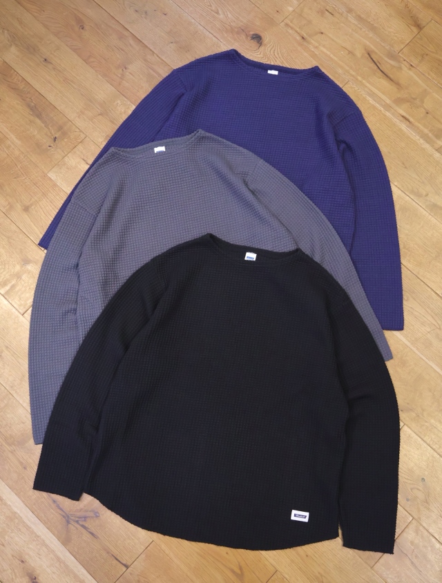 RADIALL　　「BIG WAFFLE - BOAT NECK T-SHIRT L/S」　 ビッグワッフル ロングスリーブティーシャツ