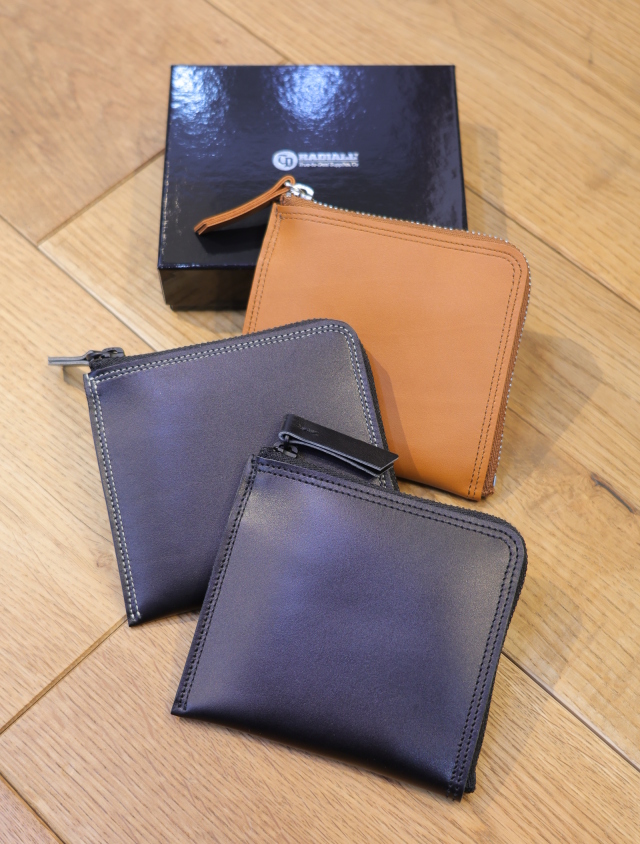 RADIALL× SPEAKEASY 　　「TRUE DEAL - L ZIP WALLET」　　ボックスカーフ ジップウォレット