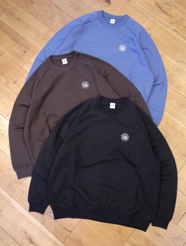 RADIALL 　 「RHODES - CREW NECK SWEATSHIRT L/S 」　ラグランスリーブ クルーネックスウェット