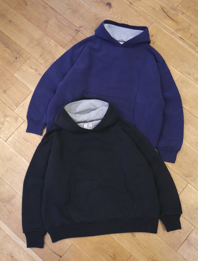 MASSES　  「SWEAT HOODED W-FACE WASH」   ウォッシュ加工 プルオーバーフーディー