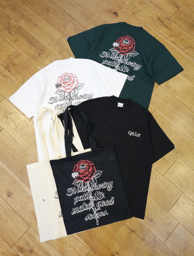 CAPTAINS HELM GOLF　　「HORNY PATH TEE AND TOTE」  　プリントティーシャツ＆トートバッグセット