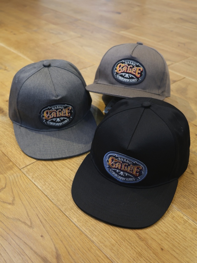CALEE 　　「SIGNBOARD WAPPEN CAP ＜NATURALLY PAINT DESIGN＞」　　ワッペンキャップ
