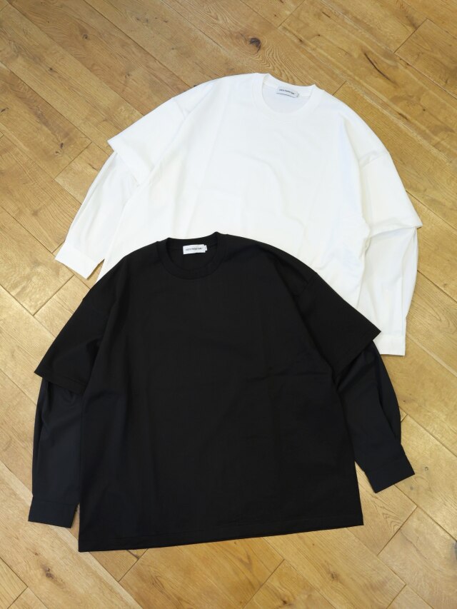 COOTIE　「Spanish Pima Layered Sleeve Boxy L/S Tee」　ピマコットン レイヤーロングスリーブティーシャツ