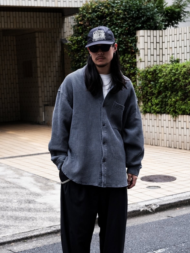COOTIE 「Pigment Dyed Waffle L/S Shirt」 ピグメントダイ