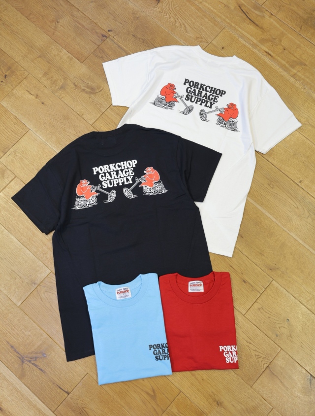 【6月14日 発売！】PORKCHOP GARAGE SUPPLY　「EASY P RIDER TEE」  プリントティーシャツ