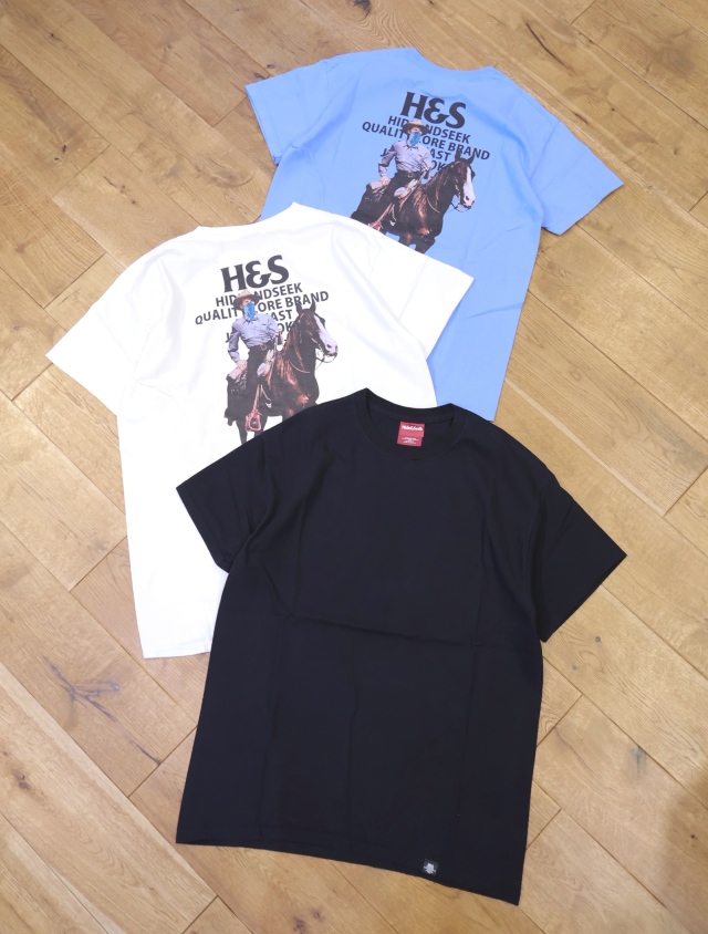 Hide and Seek　「Cowboy S/S Tee」　プリントティーシャツ