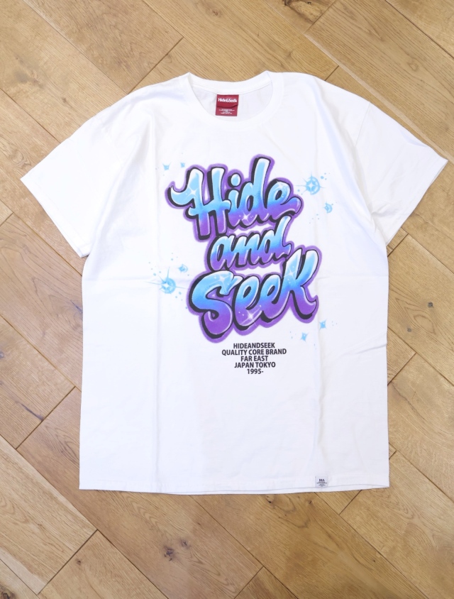 Hide and Seek　「Airbrush S/S Tee（FRONT）」　プリントティーシャツ