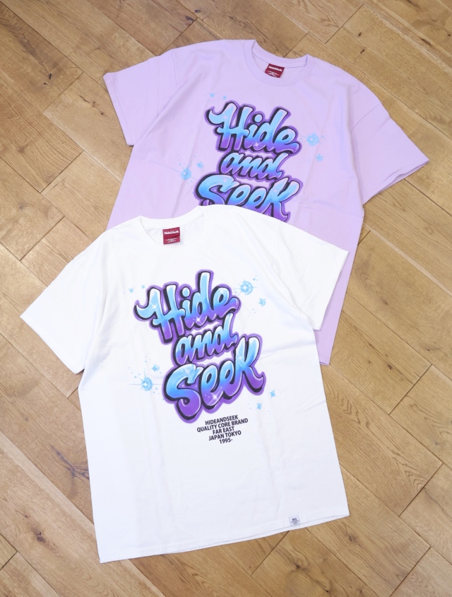 Hide and Seek　「Airbrush S/S Tee（FRONT）」　プリントティーシャツ