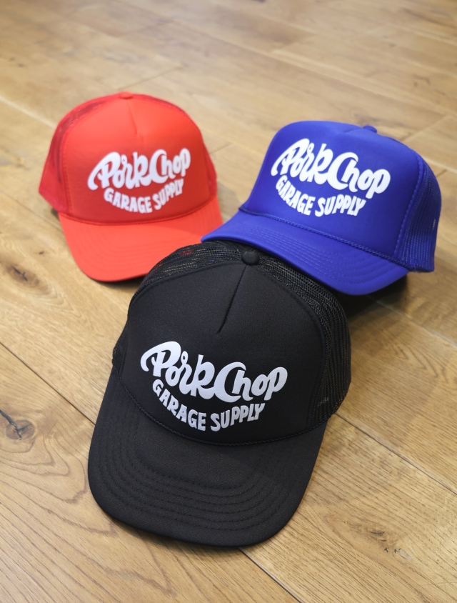 【4月19日 発売！】PORKCHOP GARAGE SUPPLY　「PORKY MESH CAP」 　5パネルメッシュキャップ