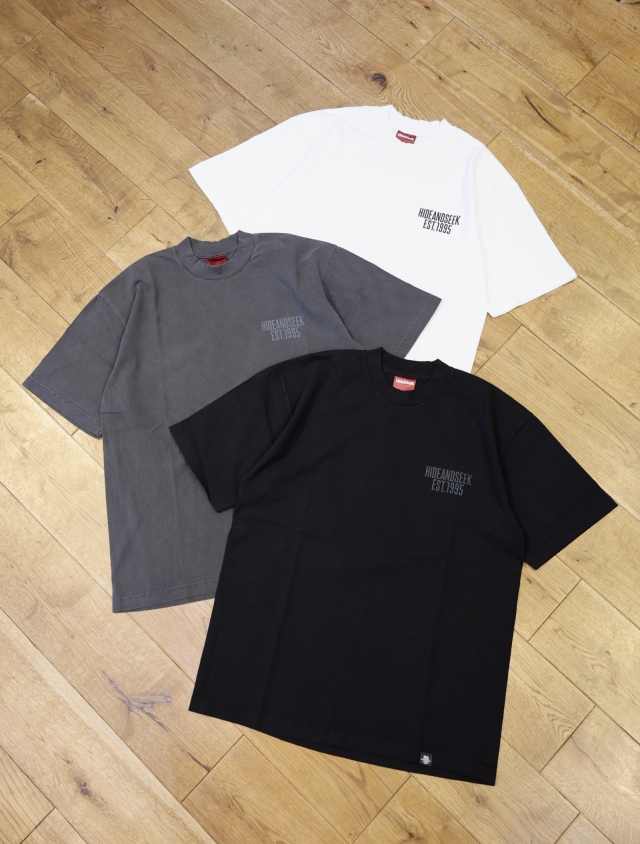 Hide and Seek　「1995 S/S Tee」　ルーズフィット プリントティーシャツ