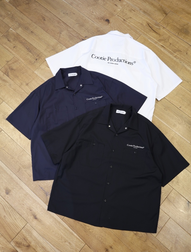COOTIE　　「Broad S/S Work Shirt」　オープンカラー ワークシャツ