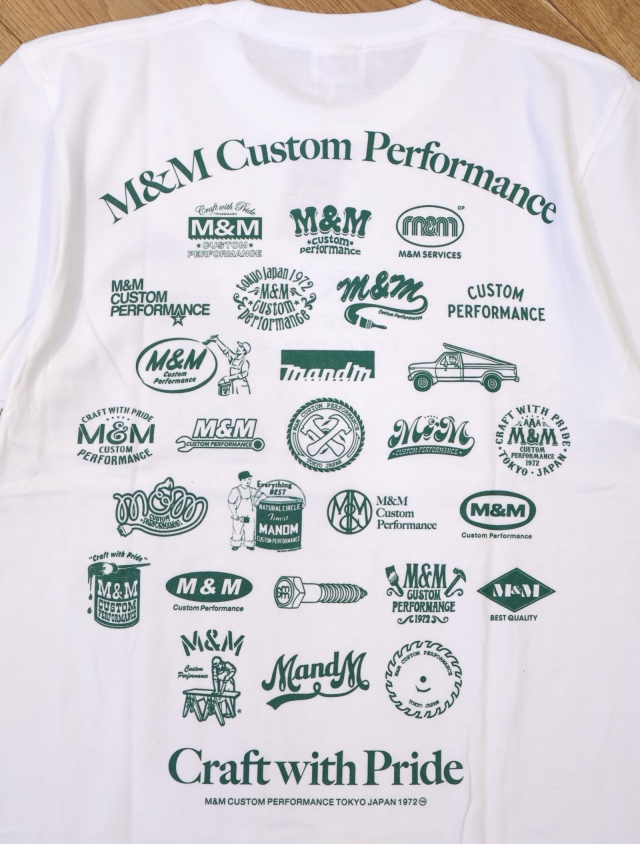M&M Tシャツ M&M CUSTOM PERFORMANCE 「Logo Tee」 プリントティーシャツ
