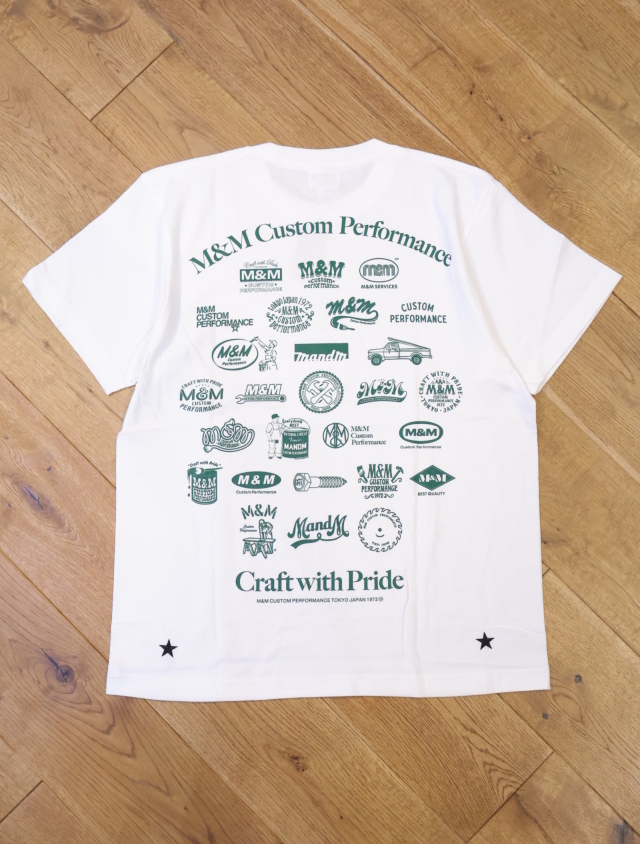 M&M Tシャツ M&M CUSTOM PERFORMANCE 「Logo Tee」 プリントティーシャツ