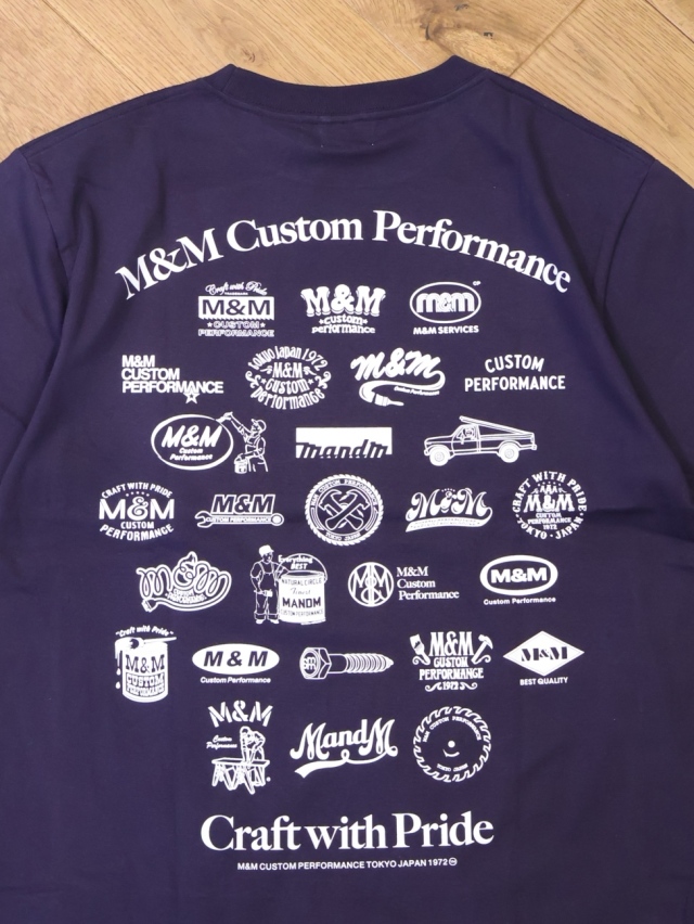 M&M CUSTOM PERFORMANCE Tシャツ M&M CUSTOM PERFORMANCE × MASSES 「T-SHIRT SQUAD」 プリント