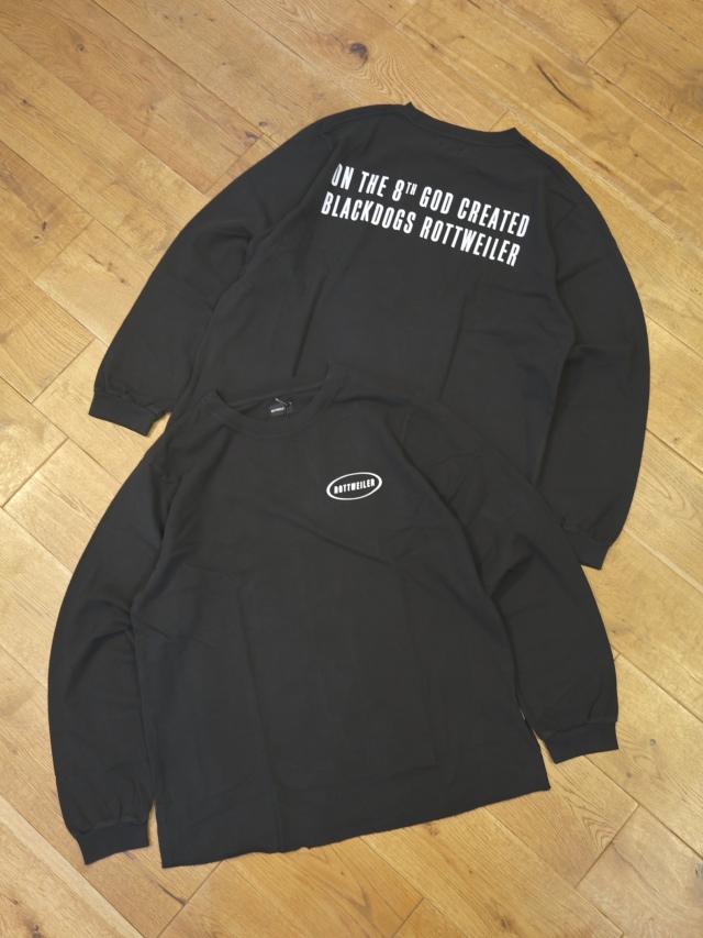 ROTTWEILER 　　「R9 GOD LS TEE」 　ピグメントプリントロングスリーブティーシャツ