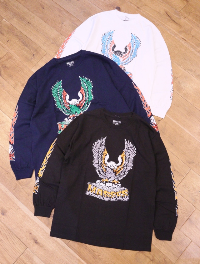 MASSES 「T-SHIRT L/S SKULL MASK」 プリントロンティー