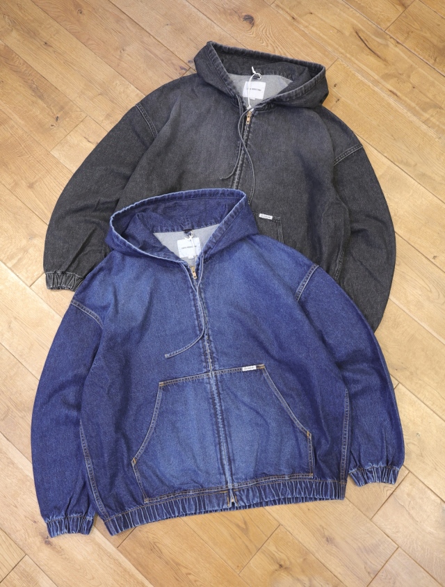 COOTIE　「12.5oz Denim Zip Up Hooded Jacket ＜Aging Fade＞」　デニム ジップアップフーディージャケット