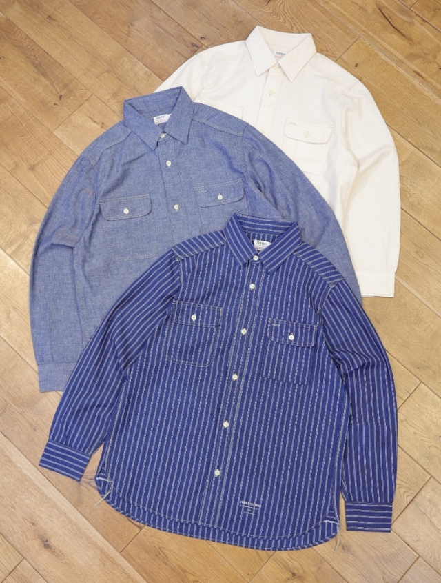 TROPHY CLOTHING　　「Harvest L/S Shirt」　 シャンブレー ワークシャツ