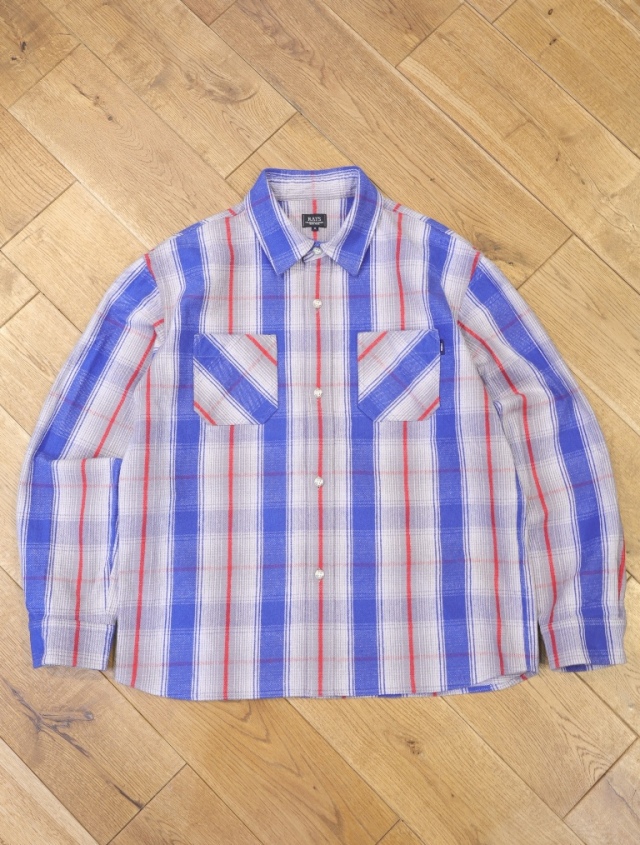 RATS　　「COTTON FLANNEL CHECK SHIRT」　　レギュラーカラー フランネルチェックシャツ