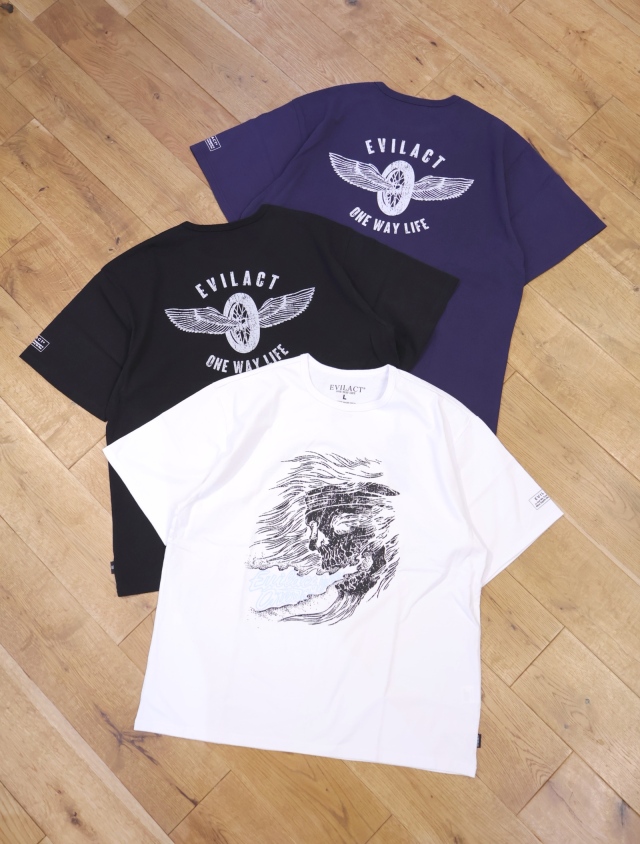 EVILACT 「SKULL SS」 プリントティーシャツ