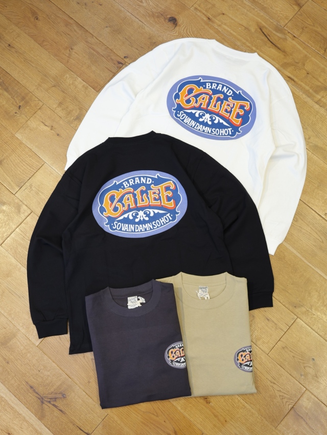 CALEE 「VINTAGE TYPE SIGNBOARD L/ S TEE ＜NATURALLY PAINT DESIGN＞」 プリントロングスリーブティーシャツ