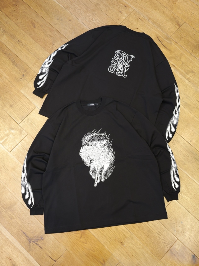 ANTIDOTE BUYERS CLUB　　「Pima Cotton L/S Tee (Reaper)」　　ピマコットン プリント ロングスリーブティーシャツ