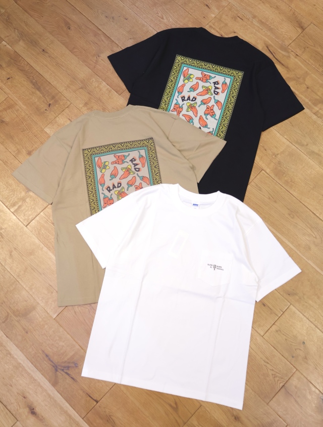 RADIALL 　「TOO HOT - CREW NECK T-SHIRT S/S」　プリントポケットティーシャツ