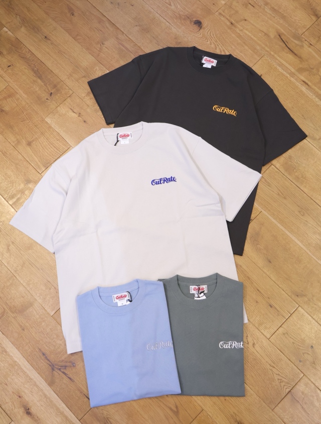 CUT RATE 　「CUTRATE LOGO HEAVY WEIGHT DROP SHOULDER TEE」　ヘビーウェイトティーシャツ
