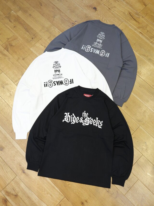 Hide and Seek × Toru Nishiura　「The H&S L/S Tee」　プリントロングスリーブティーシャツ（SOLID）