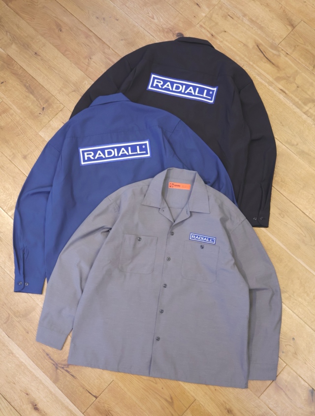 RADIALL　　「WHEELS - REGULAR COLLARED SHIRT L/S 」　 T/Cポプリン レギュラカラーワークシャツ