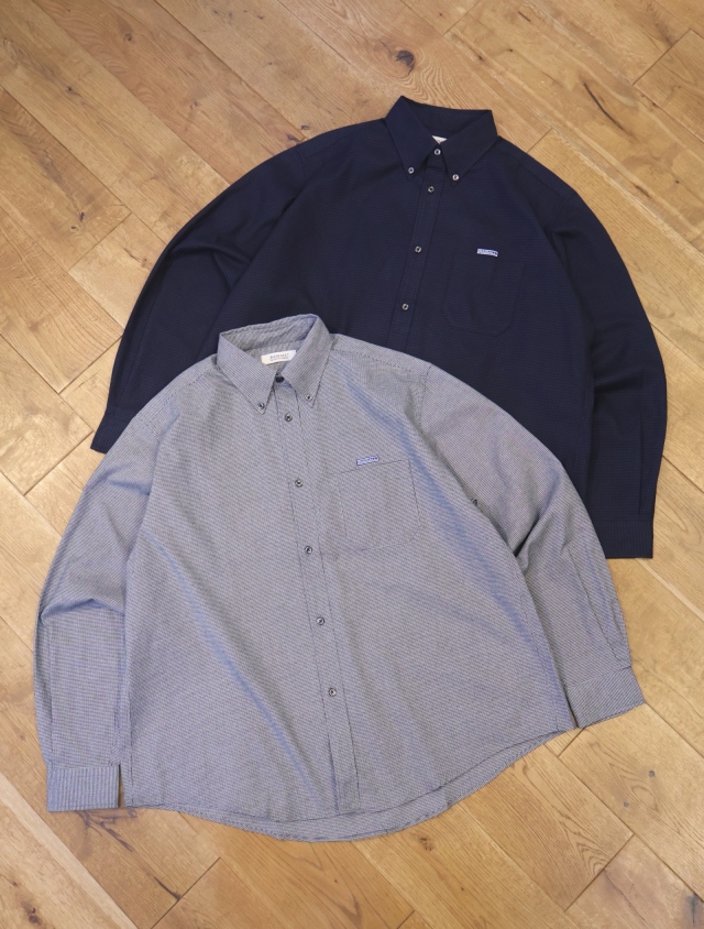 RADIALL　　「CIVIC - B.D COLLARED SHIRT L/S 」　 ワイドシルエット ボタンダウンシャツ