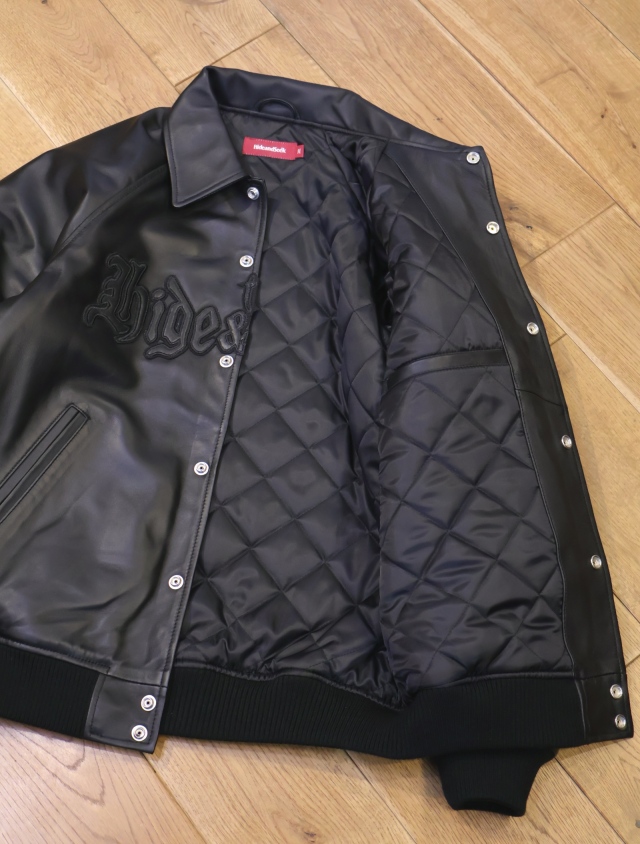 Hide and Seek ×Toru Nishiura 「Leather Varsity Jacket」 シープ