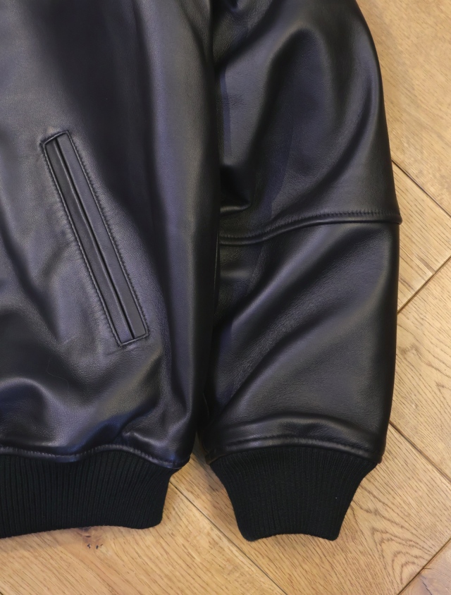 Hide and Seek ×Toru Nishiura 「Leather Varsity Jacket」 シープ