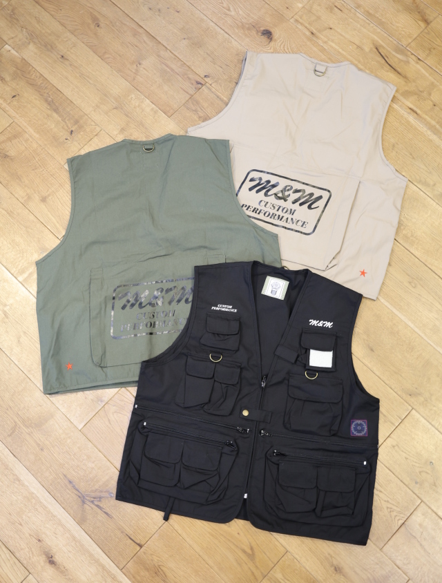 【4月18日 発売！】M&M CUSTOM PERFORMANCE  　「TRAVEL VEST」　トラベルベスト