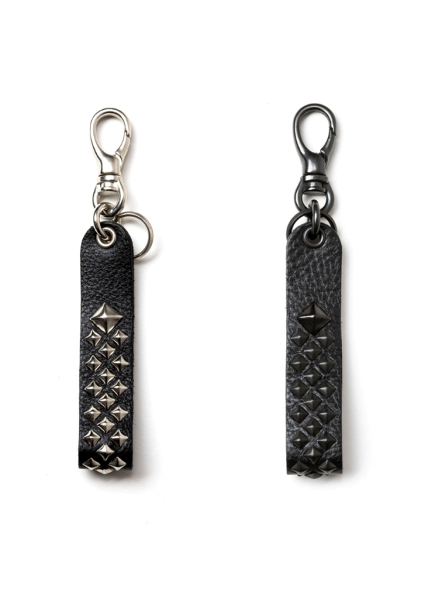 CALEE 　「STUDS LEATHER FLAT KEY RING」　レザーキーリング