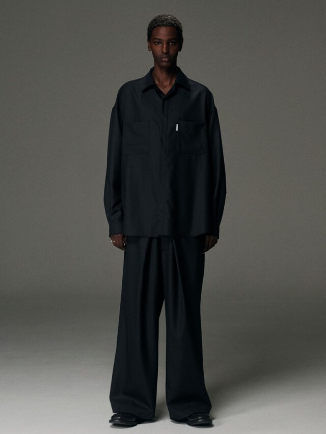 COOTIE 「TECHWOOL® Fly Front L/S Shirt」 フライフロントシャツ