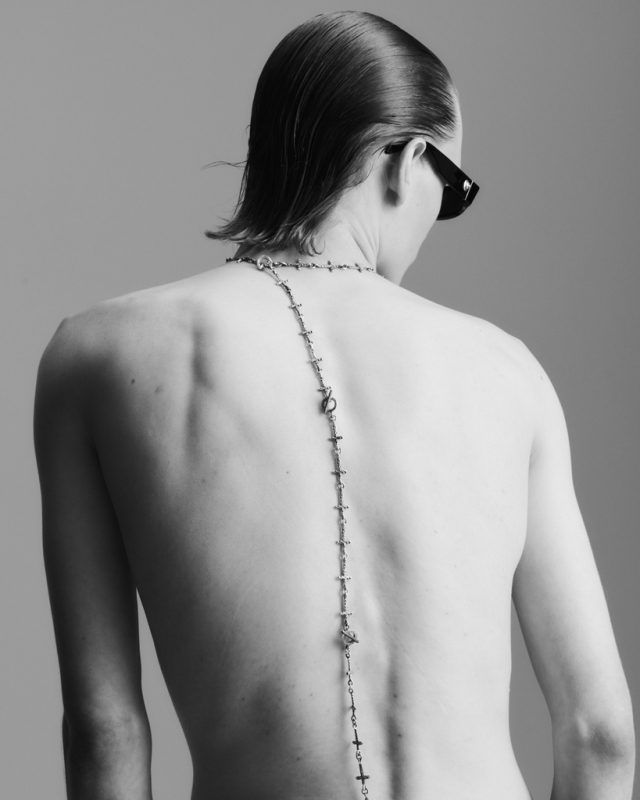 ANTIDOTE BUYERS CLUB 「Ornament Cross Link Chain」 SILVER950製