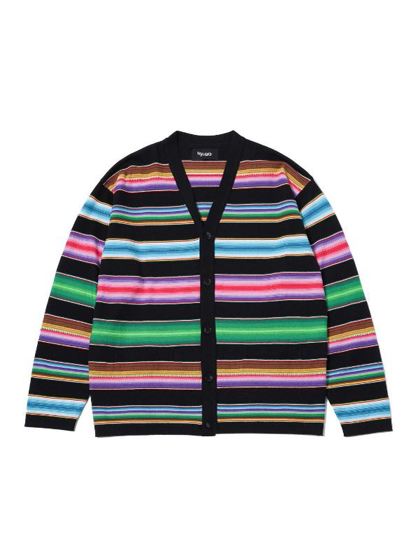 MASSES 「RUG COTTON CARDIGAN」 ボーダーニットカーディガン
