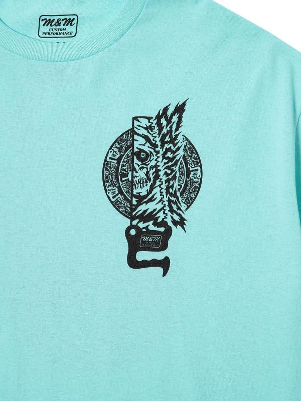 M&M CUSTOM PERFORMANCE × MASSES 「T-SHIRT SAW」 プリントティーシャツ